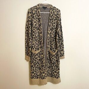 Super soft Maxi length leopard print Cardigan by Santuary Size Small